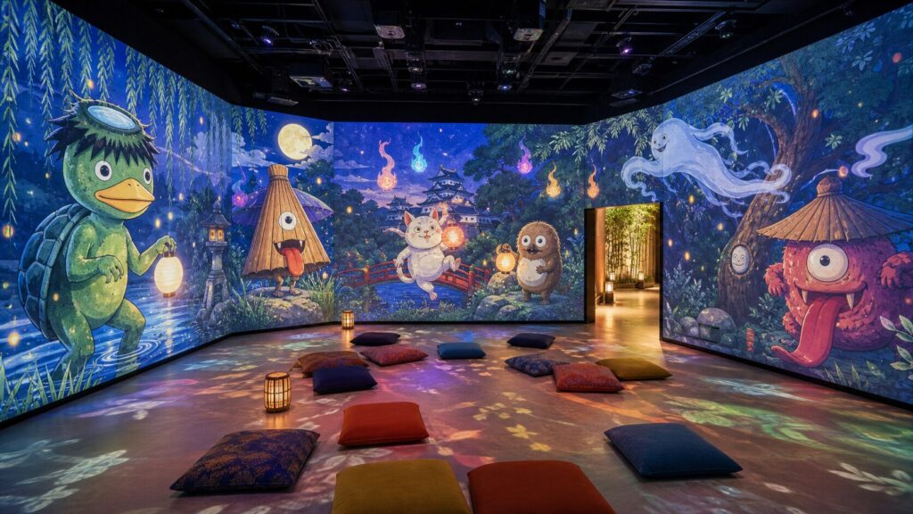 Yokai in a Four-Wall LED Room: Osaka’s ‘Nani ka Yokai’ Family Show