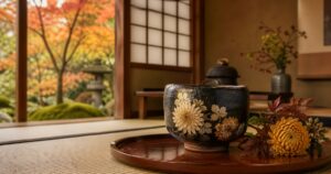 Raku Tea Bowls and Chrysanthemums: Why September Changes the Tea Room