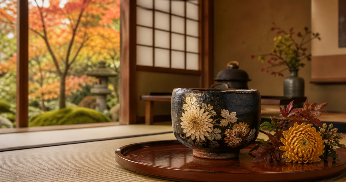 Raku Tea Bowls and Chrysanthemums: Why September Changes the Tea Room